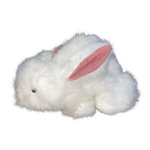 Folkmanis Furry Folk Puppets White Rabbit Hand Puppet Vintage Plush Bunny‎ USA